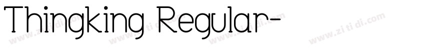 Thingking Regular字体转换
